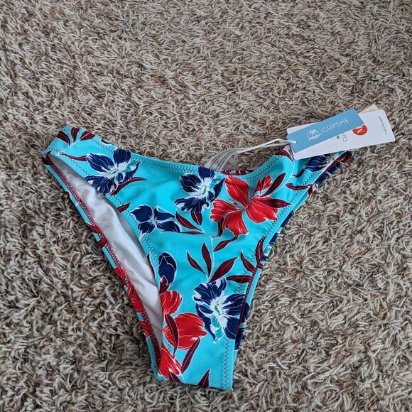 Cupshe NWT Floral Bikini Bottoms Sz M - Picture 2 of 6